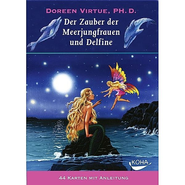 Der Zauber der Meerjungfrauen und Delfine, Orakelkarten (Geschenkartikel), m. 1 Buch, Doreen Virtue