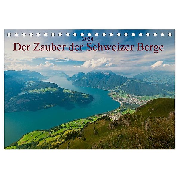 Der Zauber der Schweizer Berge (Tischkalender 2024 DIN A5 quer), CALVENDO Monatskalender, studio-fifty-five