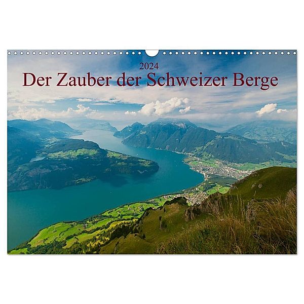 Der Zauber der Schweizer Berge (Wandkalender 2024 DIN A3 quer), CALVENDO Monatskalender, studio-fifty-five