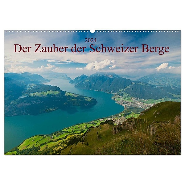 Der Zauber der Schweizer Berge (Wandkalender 2024 DIN A2 quer), CALVENDO Monatskalender, studio-fifty-five