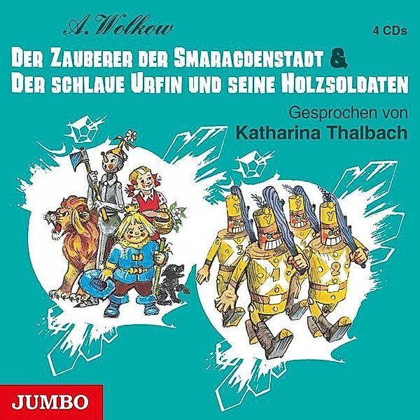 Der Zauberer der Smaragdenstadt & Der schlaue Urfin und seine Holzsoldaten,4 Audio-CDs, Alexander Wolkow