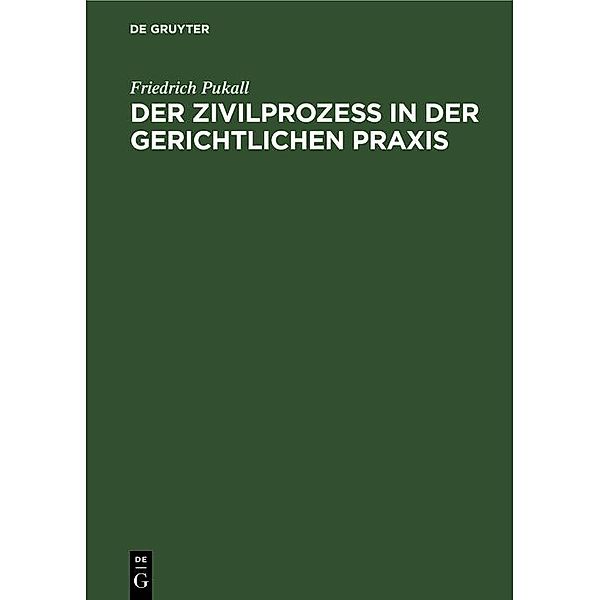 Der Zivilprozess in der gerichtlichen Praxis