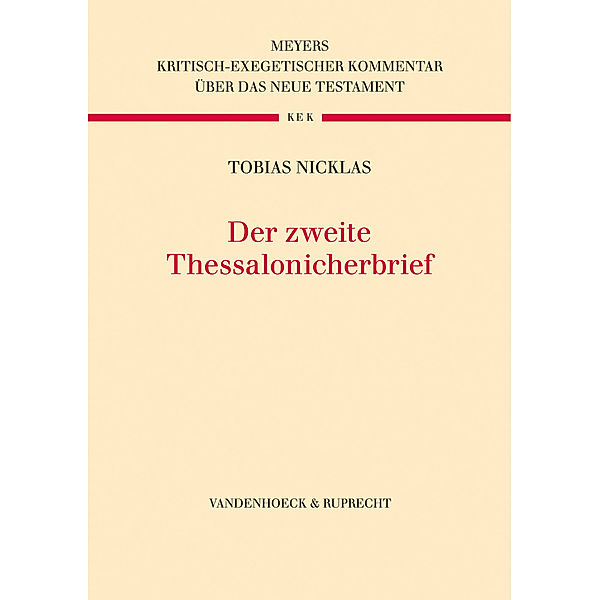 Der Zweite Thessalonicherbrief, Tobias Nicklas