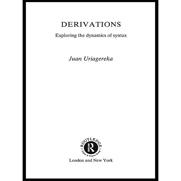 Derivations, Juan Uriagereka