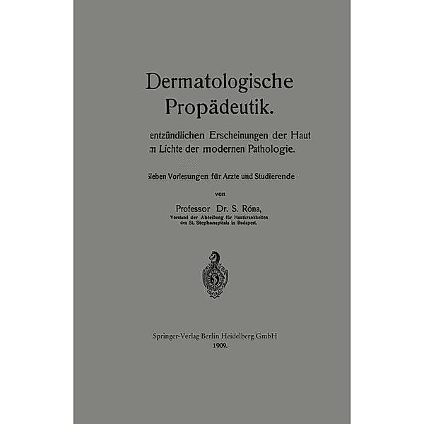 Dermatologische Propädeutik, Samuel Róna