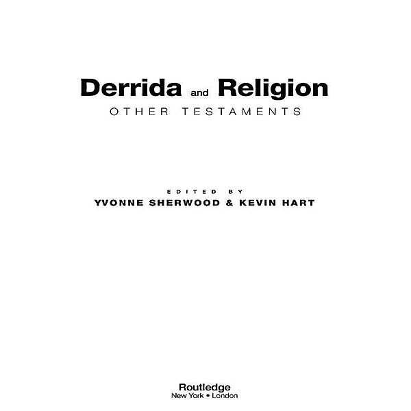 Derrida and Religion