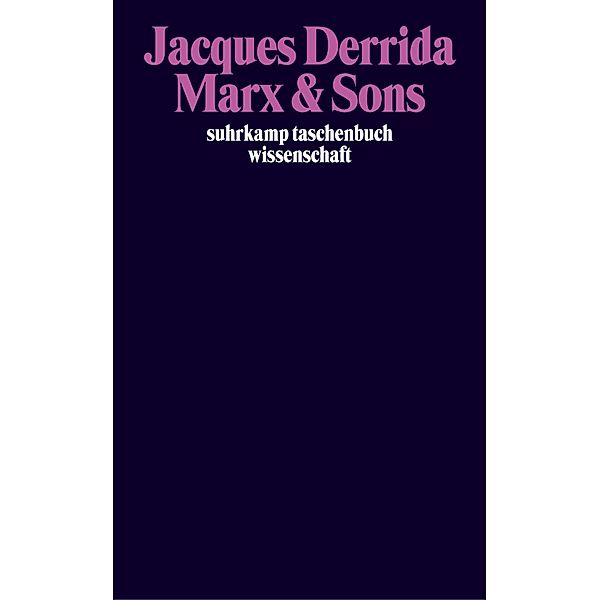 Derrida, J: Marx & Sons, Jacques Derrida