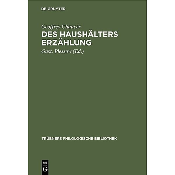 Des Haushälters Erzählung, Geoffrey Chaucer