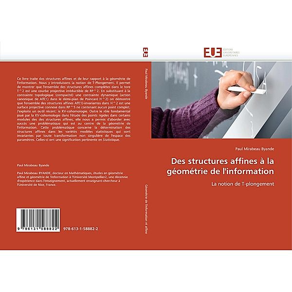 Des structures affines à la géométrie de l'information, Paul Mirabeau Byande