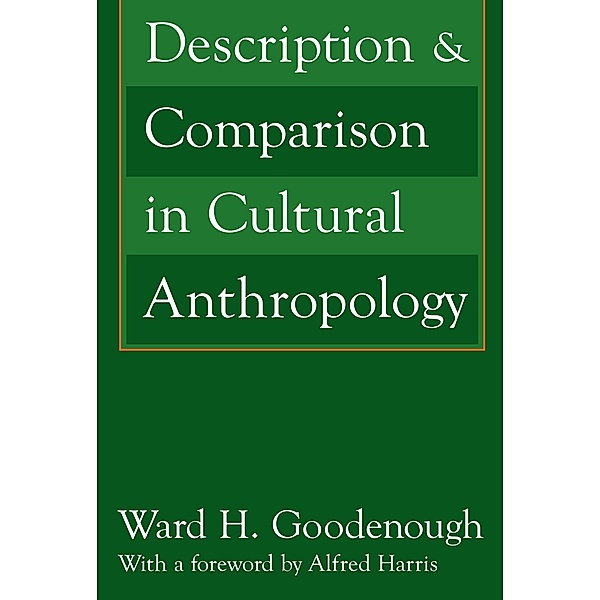 Description and Comparison in Cultural Anthropology, Alfred Harris