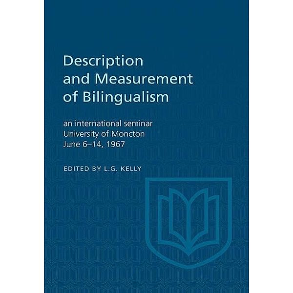 Description and Measurement of Bilingualism