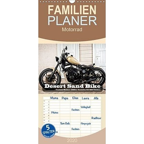 Desert Sand Bike - Familienplaner hoch (Wandkalender 2020 , 21 cm x 45 cm, hoch), Peter von Pigage