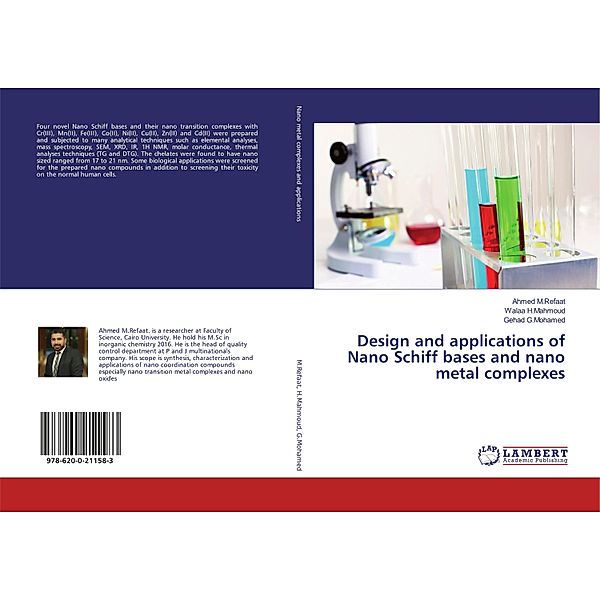 Design and applications of Nano Schiff bases and nano metal complexes, Ahmed M. Refaat, Walaa H. Mahmoud, Gehad G. Mohamed