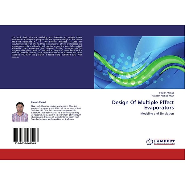 Design Of Multiple Effect Evaporators, Faizan Ahmad, Naseem Ahmad Khan