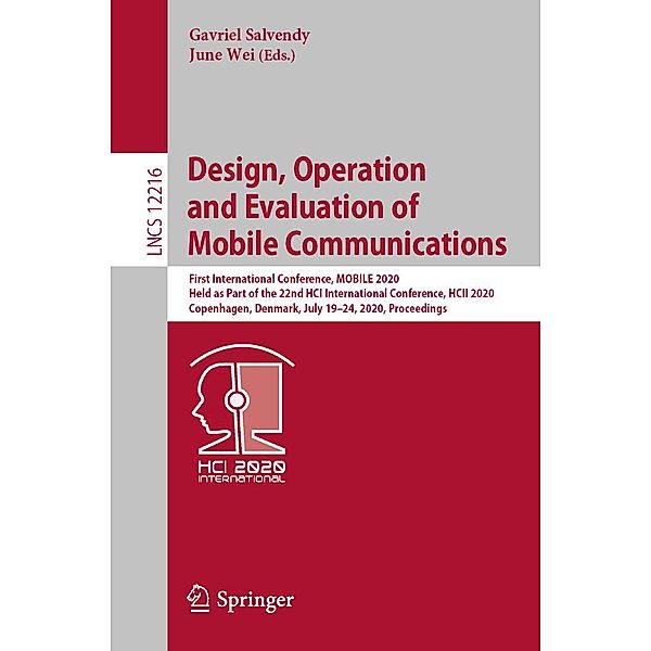 Design, Operation and Evaluation of Mobile Communications / Lecture Notes in Computer Science Bd.12216