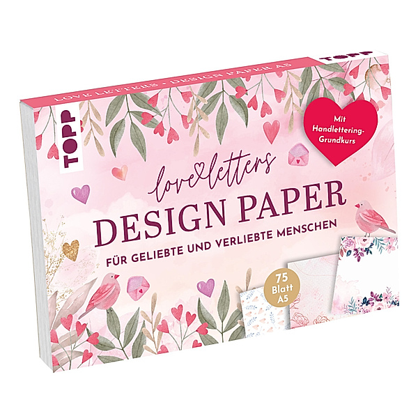 Design Paper Love Letters A5, Ludmila Blum