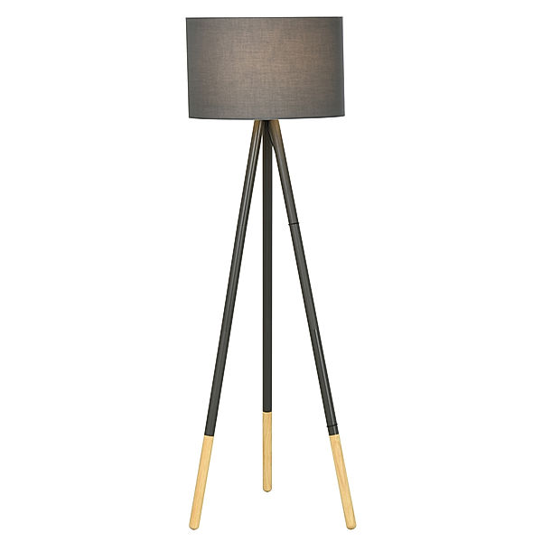 Design-Stehlampe mit Dreibein und Fußschalter