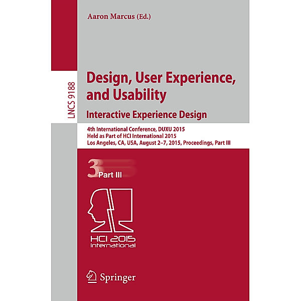 Design, User Experience, and Usability: Interactive Experience Design