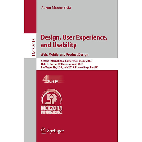 Design, User Experience, and Usability: Web, Mobile, and Product Design
