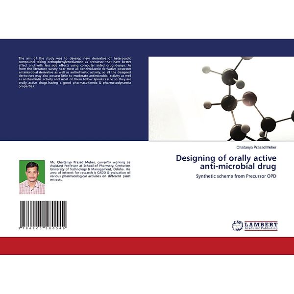 Designing of orally active anti-microbial drug, Chaitanya Prasad Meher