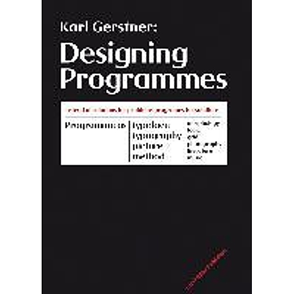 Designing Programmes, Karl Gerstner