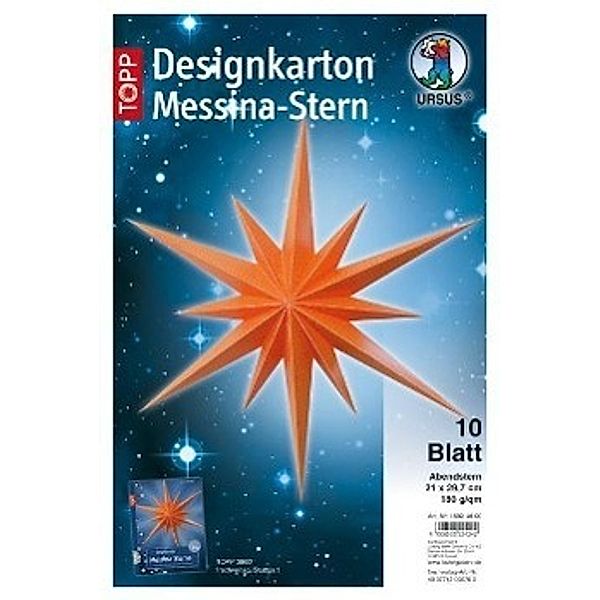 Designkarton Messina-Stern, Abendstern