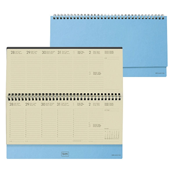 Desk Diary - Planner 12+1 Month 2023 - Sky Blue