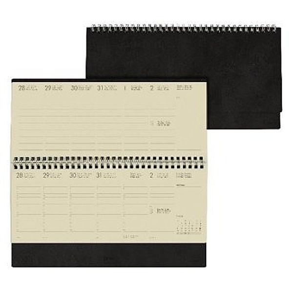 Desk Diary - Planner 13 Month 2021 - Black