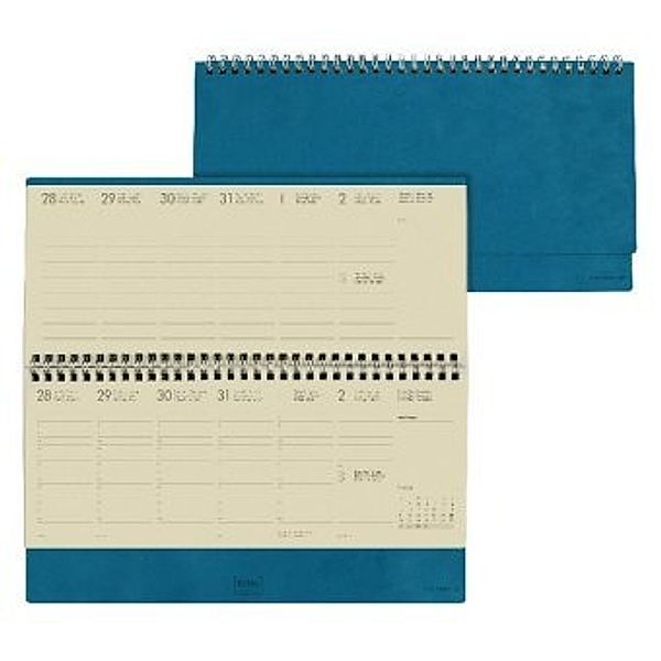 Desk Diary - Planner 13 Month 2021 - Petrol Blue