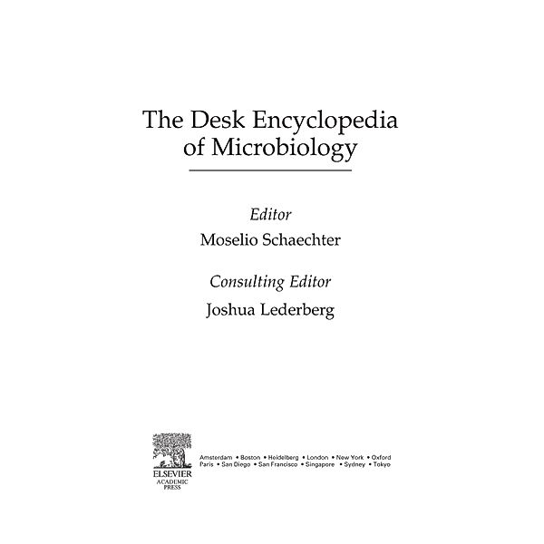 Desk Encyclopedia of Microbiology