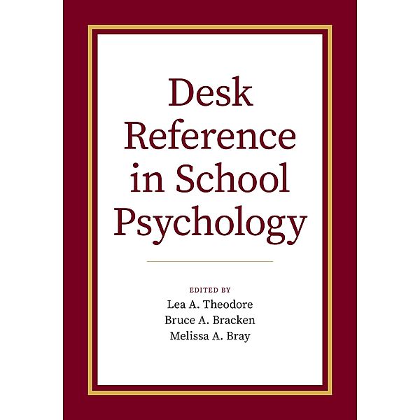 Desk Reference in School Psychology