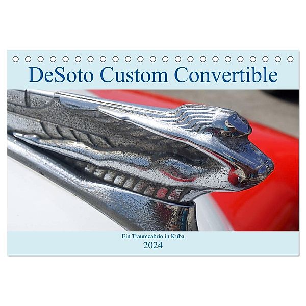 DeSoto Custom Convertible 1946 (Tischkalender 2024 DIN A5 quer), CALVENDO Monatskalender, Henning von Löwis of Menar