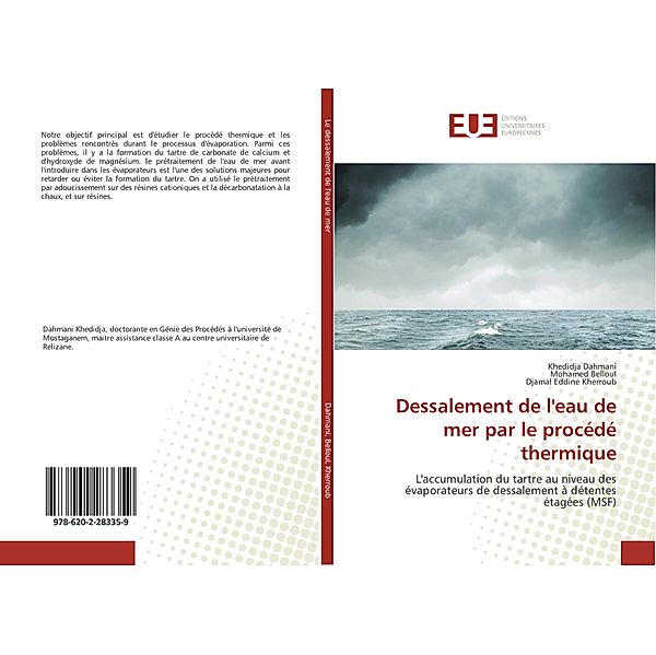 Dessalement de l'eau de mer par le procédé thermique, Khedidja Dahmani, Mohamed Belloul, Djamal Eddine Kherroub