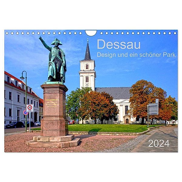 Dessau Design und ein schöner Park (Wandkalender 2024 DIN A4 quer), CALVENDO Monatskalender, Prime Selection