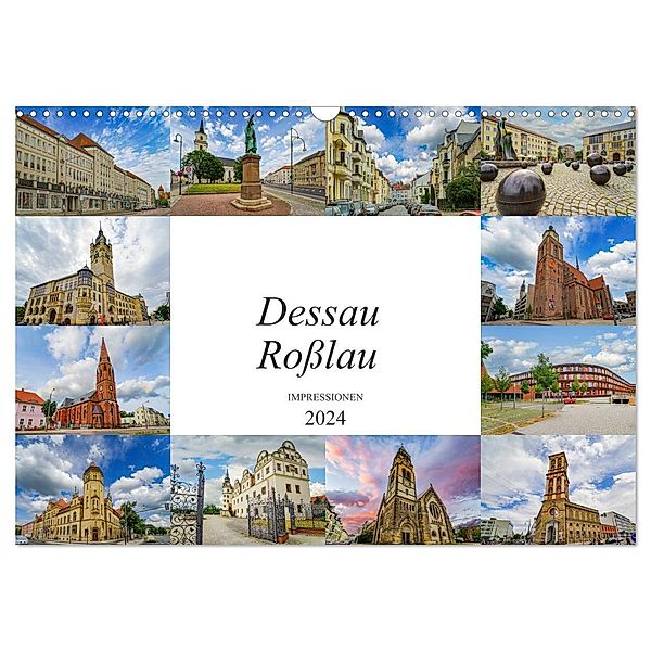 Dessau Roßlau Impressionen (Wandkalender 2024 DIN A3 quer), CALVENDO Monatskalender, Dirk Meutzner