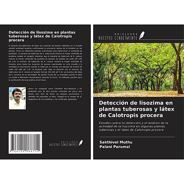 Detección de lisozima en plantas tuberosas y látex de Calotropis procera, Sakthivel Muthu, Palani Perumal