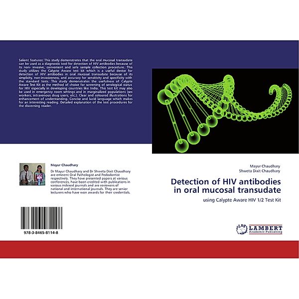 Detection of HIV antibodies in oral mucosal transudate, Mayur Chaudhary, Shweta Dixit Chaudhary
