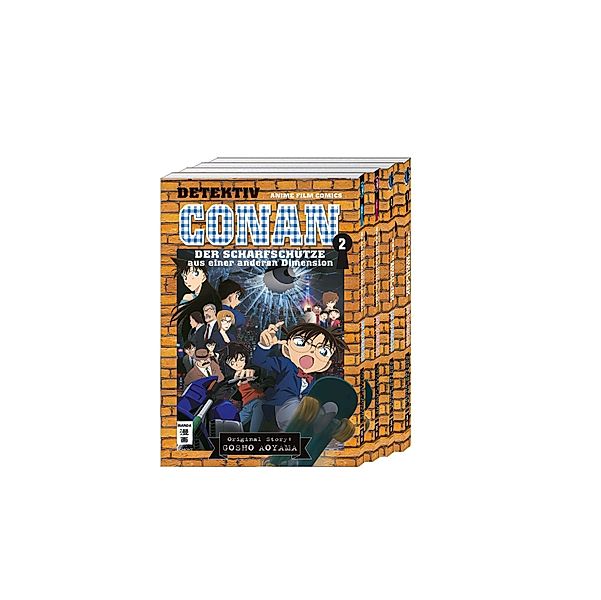 Detektiv Conan - Anime-Comics - Komplettpaket, 4 Bde., Gosho Aoyama