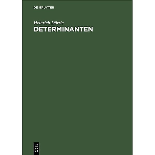 Determinanten, Heinrich Dörrie