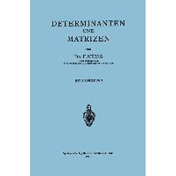 Determinanten und Matrizen, Friedrich Neiss