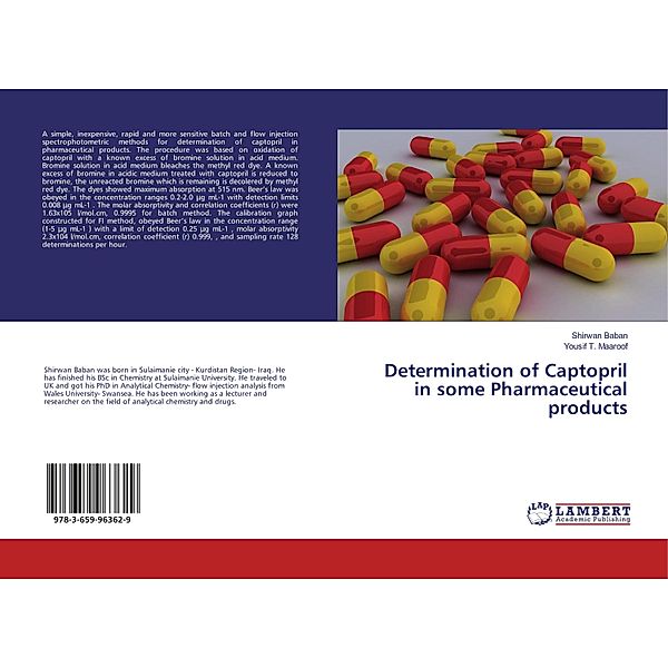 Determination of Captopril in some Pharmaceutical products, Shirwan Baban, Yousif T. Maaroof