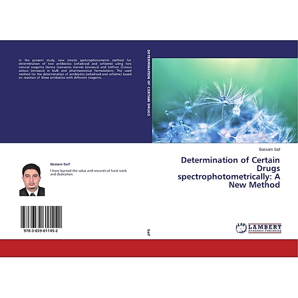 Determination of Certain Drugs spectrophotometrically: A New Method, Bassam Saif