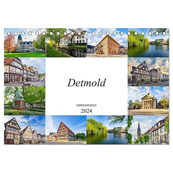 Detmold Impressionen (Tischkalender 2024 DIN A5 quer), CALVENDO Monatskalender, Dirk Meutzner