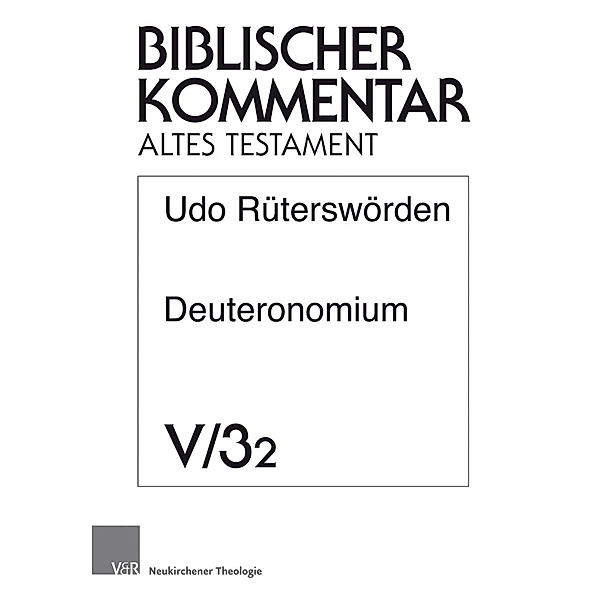 Deuteronomium (13,1-19).Tl.2/2, Udo Rüterswörden