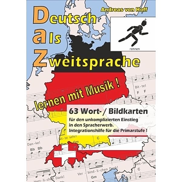 Deutsch als Zweitsprache - lernen mit Musik!, 63 Wort-/Bildkarten, Andreas von Hoff