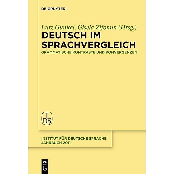 Deutsch im Sprachvergleich / Jahrbuch des Instituts für Deutsche Sprache