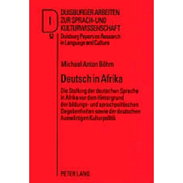 Deutsch in Afrika, Michael Anton Böhm