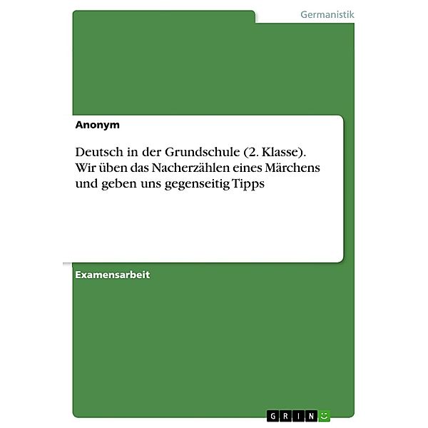 Deutsch in der Grundschule (2. Klasse). Wir üben das Nacherzählen eines Märchens und geben uns gegenseitig Tipps