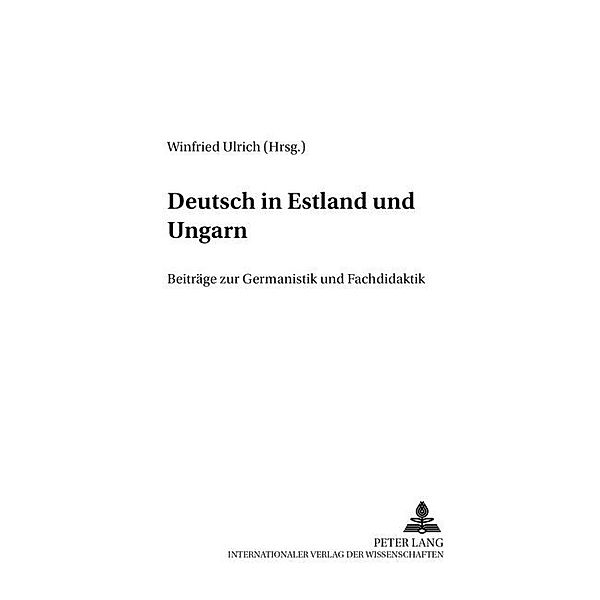 Deutsch in Estland und Ungarn