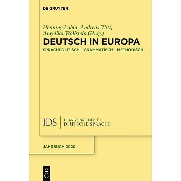 Deutsch in Europa / Jahrbuch des Instituts für Deutsche Sprache